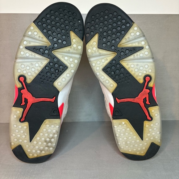 Jordan 6 Retro Shoes - Infrared White 2014 ; Mens 11.5 - Picture 7 of 8